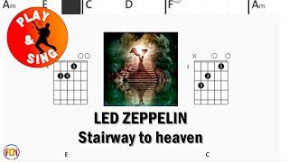 LED ZEPPELIN Stairway to heaven FCN GUITAR CHORDS & LYRICS