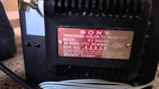 SONY Color TRINITRON Tv Kv-9000u Portable