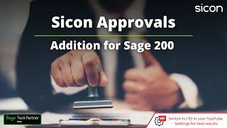 Sicon Approvals Product Overview