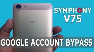 Symphony V75 frp bypass Or Symphony V75 google Account Bypass 100% working