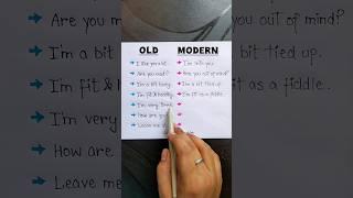 Old vs Modern  #education #grammar #vocabulary