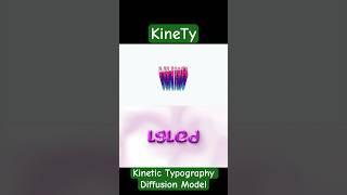 KineTy: Kinetic Typography Diffusion Model #artificialintelligence #automation #typography #3dmodel