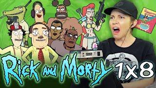 RICK & MORTY 1x8 TV Show Reaction (THESE INTERDIMENSIONAL TV SHOWS ARE NUTSSSS!!!!)