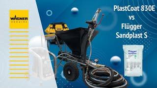 WAGNER PlastCoat 830 нанесение шпаклевки FLUGGER Sandplast S