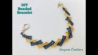 Beaded Bracelet using only seed beads 