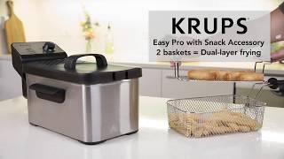 Krups Easy Pro Deep Fryer with Snacking Tray