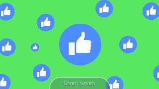 Like Facebook Reaction Animation Green Screen