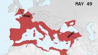 Roman Empire Every Year with Army Sizes