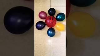🩵 colourful satisfaying asmr balloons popping #asmr