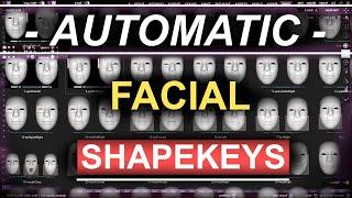 FREE-AUTOMATIC Facial MoCap Shapekeys (Blender)