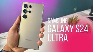 Samsung Galaxy S24 Ultra unboxing and First Look (Titanium Grey)