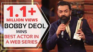 Bobby Deol wins Best Actor in a Web Series Award for "Aashram" | Dadasaheb Phalke Awards 2021 #dpiff