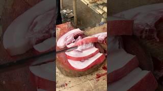 Porkmeat cutting skill 4 