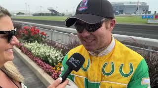 Wendy Ross with  winning connections of Oaks winner Heaven Hanover,  TimTetrick  Marcus Melander