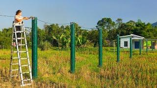 Build Concrete Electric Poles To Replace Old Bamboo Poles - The Life in the Village. Ly Hieu Hieu