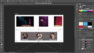 Photoshop CC 2019 - How to use the Frame Tool to make Photo Collages