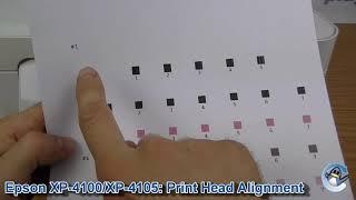 Epson XP4100/XP4105: How to do Print Head Alignment