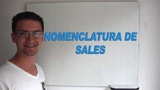 Nomenclatura inorgánica: Sales - La mejor explicación