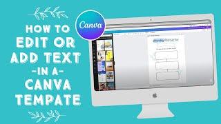 How to Edit or Add Text in a Canva Template