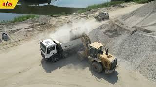 Hyva Alpha tipping system on Wielton tipper | Highway construction in Serbia