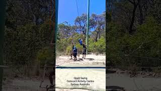 TRYING GIANT SWING!!!! #youth #camping #youtubeshorts