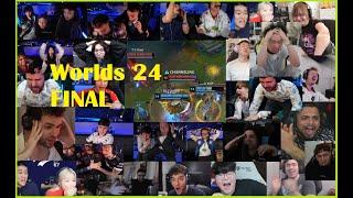 Reactions to T1 winning Worlds | Worlds 2024