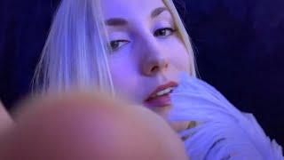 Making you Feel as Light as a Feather // Layered Inaudible Whispers, Feather Brushing // ASMR