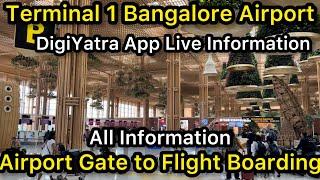 Bangalore Airport Entry Gate to Boarding Flight All Information | DigiYatra App