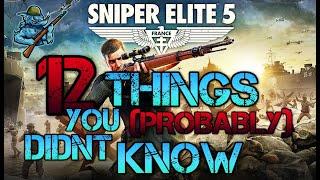 12 Things you (PROBABLY) didn't know you could do in SNIPER ELITE 5