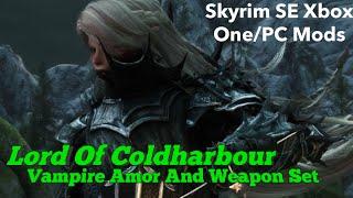 Lord Of Coldharbour Vampire Amor And Weapon Set Skyrim SE Xbox One/PC Mods