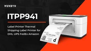 MUNBYN P941 Label Printer Thermal Shipping Label Printer for DHL UPS FedEx Amazon