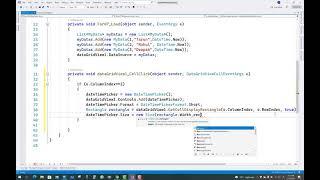 Embedding Calendar DateTimePicker Control Into DataGridView Cell | Windows Forms C#