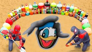 How to Make Donald Duck with Cement, Orbeez vs Big Fanta, Coca-Cola and Mentos & Popular Sodas