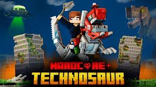 I SURVIVED 10 ERAS ON THE TECHNOSAUR IN MINECRAFT!