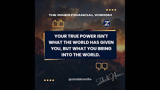 Zohaib Khan The Inner Financial Wisdom #zohaibkhanfinancialexpert #financialempowerment