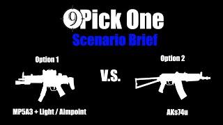 Scenario Brief [Embassy Security] MP5A3 vs. AKs74u (Pick One Ep.3)