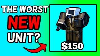 Is the NEW BROWN SUIT CAMERAMAN Any Good?! (Toilet Tower Defense)