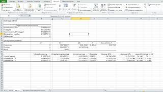 Множественная регрессия в MS Excel. Быстрое решение. И подробное решение. Калькулятор!