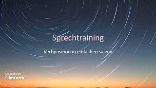 German Conversation | Sprechtraining B1/B2/C1 | Verbposition in einfachen Sätzen