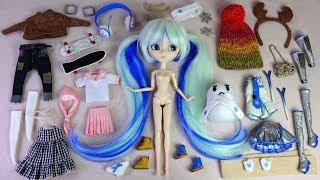 푸리프 하츠네미쿠 보컬로이드 스노우미쿠 한정개봉후기Pullip Hatsune Miku Vocaloid Limited doll Box opening/dress up doll