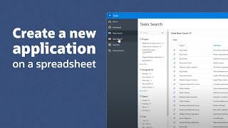 Creating a new application on a spreadsheet