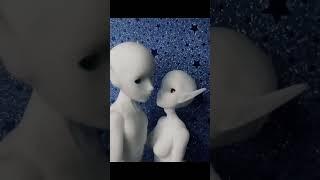 bjd dolls boy and girl elf's white colour costly collection toys / пара БЖД кукол девочка и мальчик