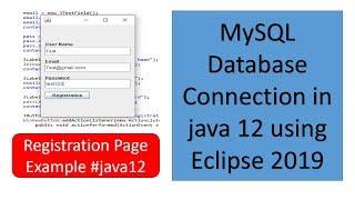 MySQL Database connection in java 12 using eclipse 2019