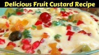 Delicious Fruit Custard Recipe | Healthy Dessert Recipe गर्मी में बच्चों के लिए बनायें फ्रूट कस्टर्ड