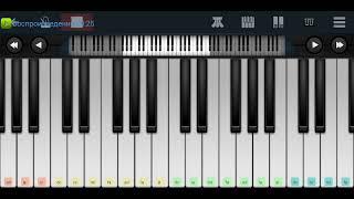 ⬛⬜ Hafanana Afric Simone ⬜ mobile piano tutorial 