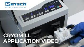 CryoMill - Application Video #RETSCH #cryomill #laboratoryinstruments