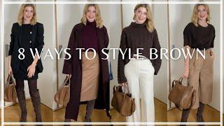 ELEGANT OUTFITS FOR AUTUMN/WINTER 2024 WITH BROWN 