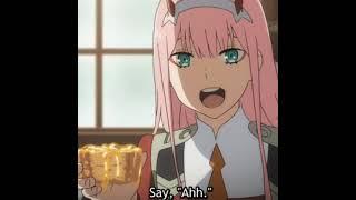 Zero Two & Bratishka - Here, darling. Say, "Ahh" Meme