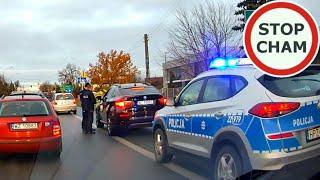 Pani w BMW wyprzedza na czołówkę z Policją - Instant karma #1678 Wasze Filmy