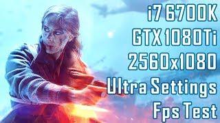 Battlefield V Dx11 | i7 6700k | Gtx 1080 Ti | 21:9 2560x1080 | Ultra Settings FPS TEST